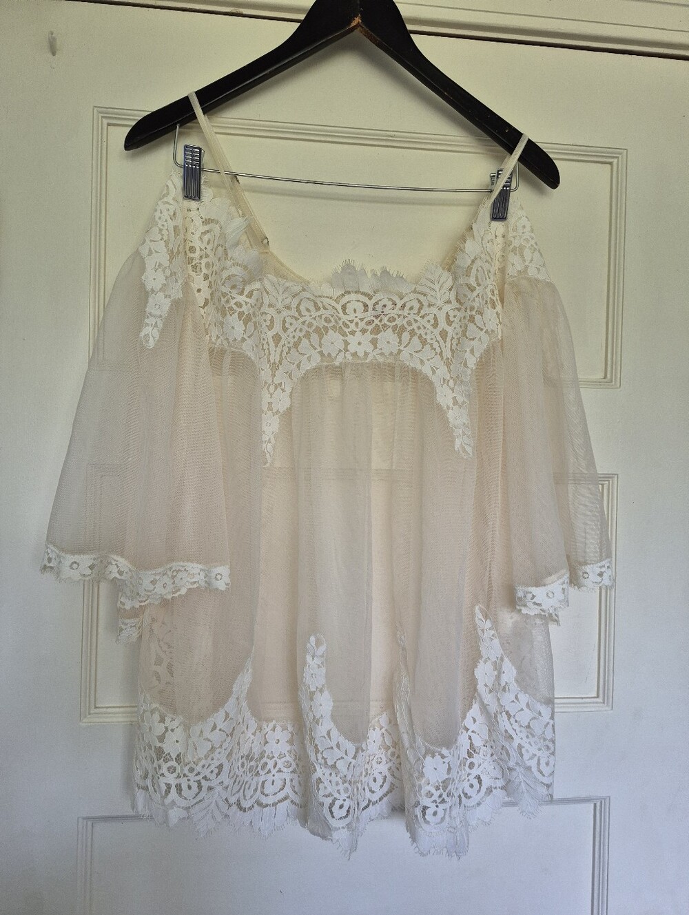 Sheer Babydoll Lace Top By Victoria's Secret Small